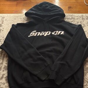 Snap Black Pullover Hoodie